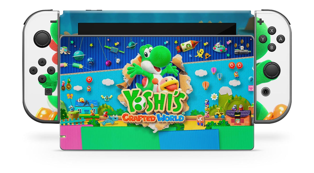 YOSHI'S CRAFTED WORLD NINTENDO SWITCH **TEXTURED VINYL ! * SKINS