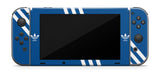 ADIDAS BLUE & WHITE NINTENDO SWITCH **TEXTURED VINYL ! *  SKINS DECALS WRAP