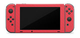RED CARBON EFFECT NINTENDO SWITCH **TEXTURED VINYL ! *  SKINS DECALS WRAP