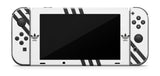 ADIDAS WHITE & BLACK NINTENDO SWITCH **TEXTURED VINYL ! *  SKINS DECALS WRAP