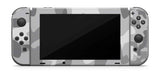 GRAY CAMO NINTENDO SWITCH **TEXTURED VINYL ! *  SKINS DECALS WRAP