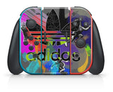 ADIDAS COMBI NINTENDO SWITCH **TEXTURED VINYL ! *  SKINS DECALS WRAP