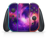NEBULA GALAXY NINTENDO SWITCH **TEXTURED VINYL ! *  SKINS DECALS WRAP