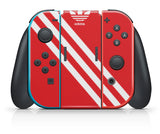 ADIDAS ORANGE & WHITE NINTENDO SWITCH **TEXTURED VINYL ! *  SKINS DECALS WRAP