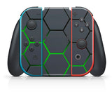 GREEN HEX NINTENDO SWITCH **TEXTURED VINYL ! *  SKINS DECALS WRAP