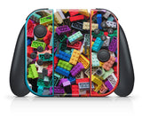 LEGO BRICKS NINTENDO SWITCH **TEXTURED VINYL ! *  SKINS DECALS WRAP