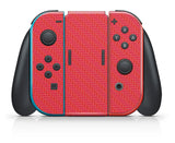 RED CARBON EFFECT NINTENDO SWITCH **TEXTURED VINYL ! *  SKINS DECALS WRAP