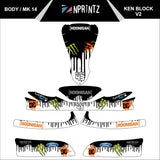 MK14 KEN BLOCK V2 FULL KART STICKER KIT