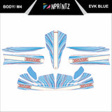 M4 TONYKART 2013 BLUE EVK FULL KART STICKER KIT
