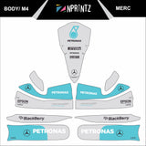 M4 MERCEDES FULL KART STICKER KIT