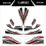M4 OUTLAW FULL KART STICKER KIT