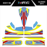 M4 ALONSO 2015 FULL KART STICKER KIT