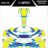M6 TRANSITION YELLOW FULL KART STICKER KIT