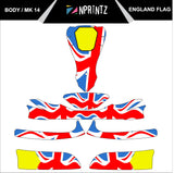 MK14 ENGLAND FULL KART STICKER KIT