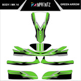 MK14 GREEN ARROWS FULL KART STICKER KIT