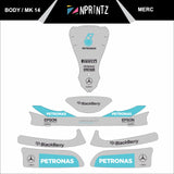 MK14 MERCEDES FULL KART STICKER KIT