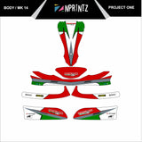 MK14 PROJECT ONE  FULL KART STICKER KIT