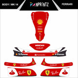 MK14 FERRARI FULL KART STICKER KIT