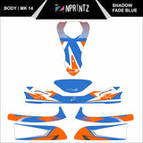 MK14 SHADOW FADE BLUE FULL KART STICKER KIT