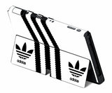 WHITE & BLACK NINTENDO SWITCH OLED *TEXTURED VINYL* ! SKINS DECALS WRAP