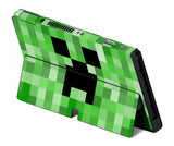GREEN PIXELS NINTENDO SWITCH OLED *TEXTURED VINYL* ! SKINS DECALS WRAP