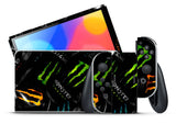 MONSTER NINTENDO SWITCH OLED *TEXTURED VINYL* ! SKINS DECALS WRAP