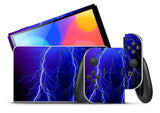 LIGHTNING NINTENDO SWITCH OLED *TEXTURED VINYL* ! SKINS DECALS WRAP