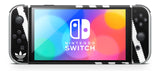 BLACK & WHITE NINTENDO SWITCH OLED *TEXTURED VINYL* ! SKINS DECALS WRAP