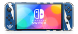 BLUE & WHITE NINTENDO SWITCH OLED *TEXTURED VINYL* ! SKINS DECALS WRAP