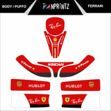 PUFFO BAMBINO FERRARI FULL KART STICKER KIT