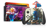 THE LEGEND OF ZELDA NINTENDO SWITCH **TEXTURED VINYL ! *  SKINS DECALS WRAP