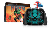 DOOM NINTENDO SWITCH **TEXTURED VINYL ! *  SKINS DECALS WRAP