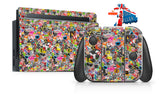 STICKERBOMB NINTENDO SWITCH **TEXTURED VINYL ! *  SKINS DECALS WRAP