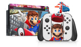 SUPER MARIO ODYSSEY NINTENDO SWITCH **TEXTURED VINYL ! *  SKINS DECALS WRAP