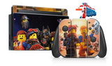 LEGO MOVIE 2 NINTENDO SWITCH **TEXTURED VINYL ! *  SKINS DECALS WRAP