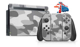 GRAY CAMO NINTENDO SWITCH **TEXTURED VINYL ! *  SKINS DECALS WRAP