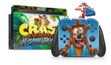 CRASH BANDICOOT N-SANE TRILOGY NINTENDO SWITCH **TEXTURED VINYL ! *  SKINS DECALS WRAP