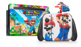 MARIO AND RABBIDS KINGDOM BATTLE NINTENDO SWITCH **TEXTURED VINYL ! *  SKINS DECALS WRAP