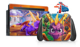 SPYRO REIGNITED TRILOGY NINTENDO SWITCH **TEXTURED VINYL ! *  SKINS DECALS WRAP