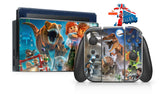 LEGO JURASSIC WORLD NINTENDO SWITCH **TEXTURED VINYL ! *  SKINS DECALS WRAP
