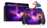 NEBULA GALAXY NINTENDO SWITCH **TEXTURED VINYL ! *  SKINS DECALS WRAP