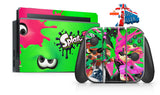 SPLATOON 2 NINTENDO SWITCH **TEXTURED VINYL ! *  SKINS DECALS WRAP
