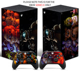 5 NIGHTS AT FREDDIES Xbox SERIES X *TEXTURED VINYL ! * SKINS DECALS STICKERS WRAP