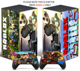 ROBLOX Xbox SERIES X *TEXTURED VINYL ! * SKINS DECALS STICKERS WRAP