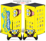 SPONGEBOB Xbox SERIES X *TEXTURED VINYL ! * SKINS DECALS STICKERS WRAP
