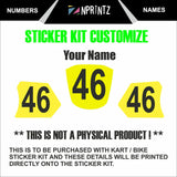 STICKER KIT CUSTOMIZATION FEE - KART KARTING MOTO X DECALS
