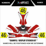 STICKER KIT CUSTOMIZATION FEE - KART KARTING MOTO X DECALS