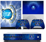 EVERTON XBOX ONE S (SLIM) *TEXTURED VINYL ! * PROTECTIVE SKIN DECAL WRAP