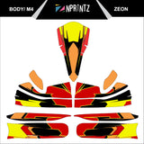 M4 ZEON FULL KART STICKER KIT