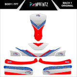 FP7 MACH 1 FULL KART STICKER KIT